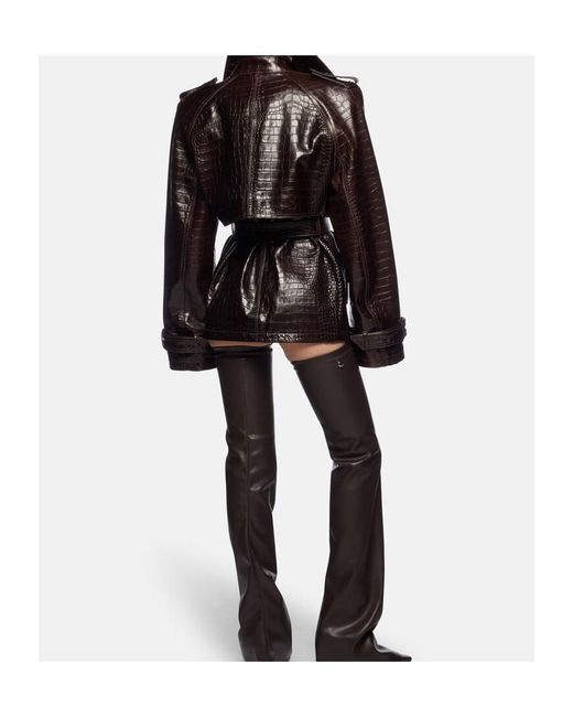 The Attico Black Leather Jacket