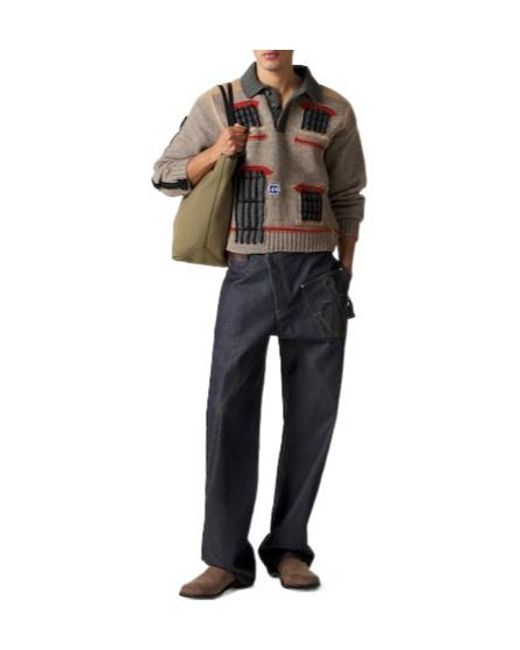 J.W. Anderson Natural Wool Knit Sweater for men