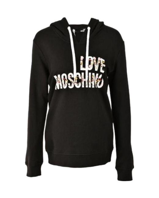 Moschino Black Cartoon Letter Printed Sweater