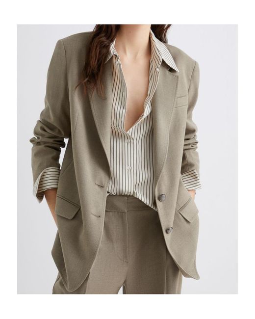 Marella Multicolor Stretch Twill Blazer