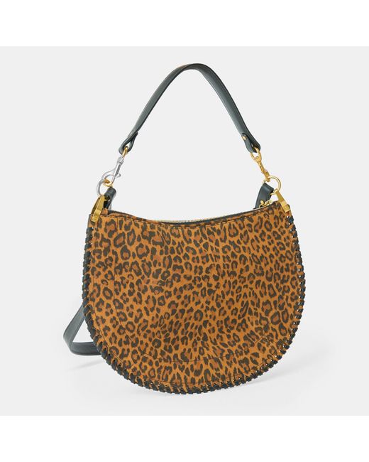 Isabel Marant White Oskan Soft Zipped Shoulder Bag