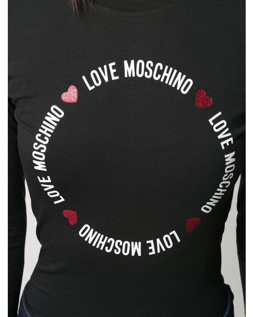 Moschino Black Long-Sleeved T-Shirt