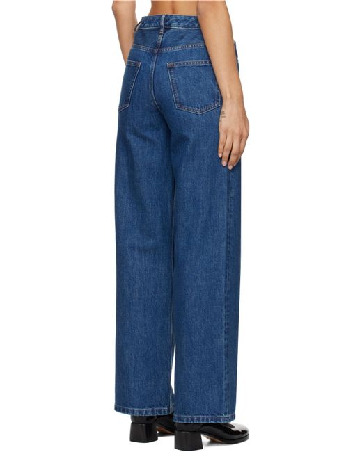 A.P.C. Blue Elisabeth Straight Leg Jeans