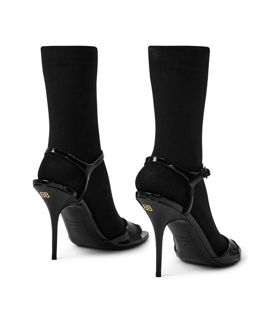 Balenciaga Black Avenue Sock Sandals
