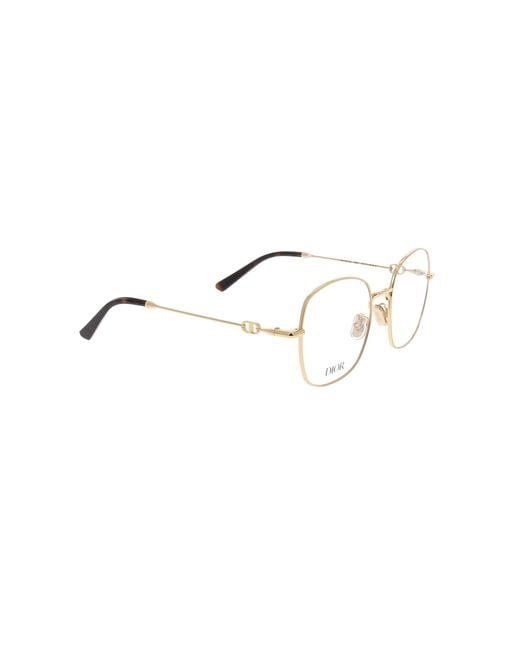 Dior White Eyewear Square Frame Glasses