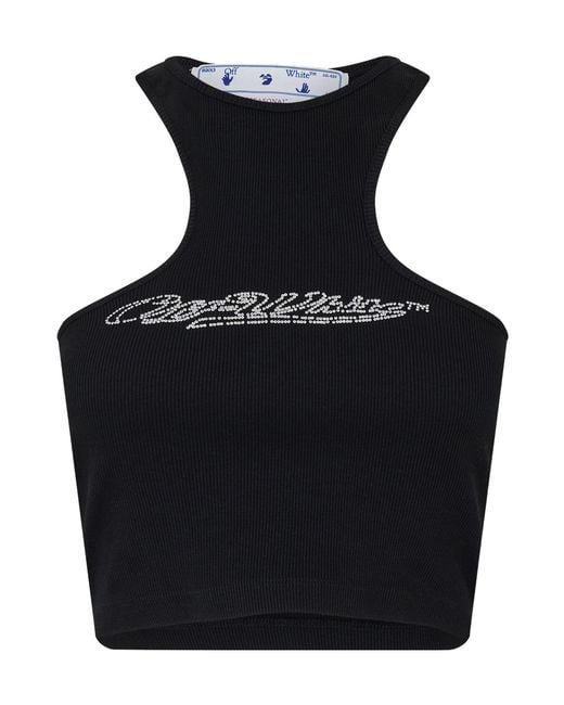 Off-White c/o Virgil Abloh Black Bling Baseball Rowing Top