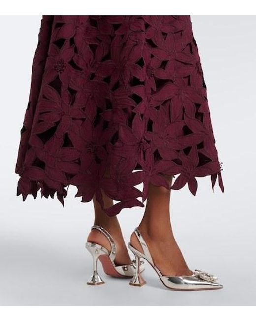 Jonathan Simkhai Purple Neve Floral Guipure Lace Cocktail Dress