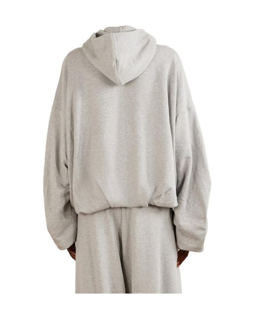 Dries Van Noten Gray Cotton-Jersey Zip-Up Hoodie