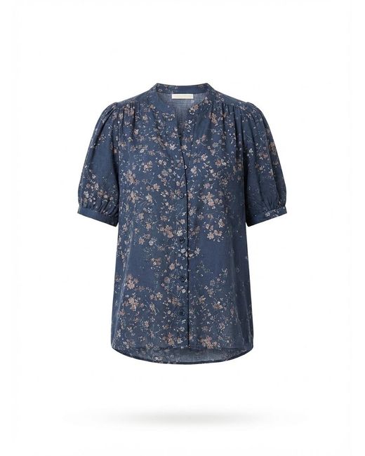 Ba&sh Blue Novella Floral Button Blouse