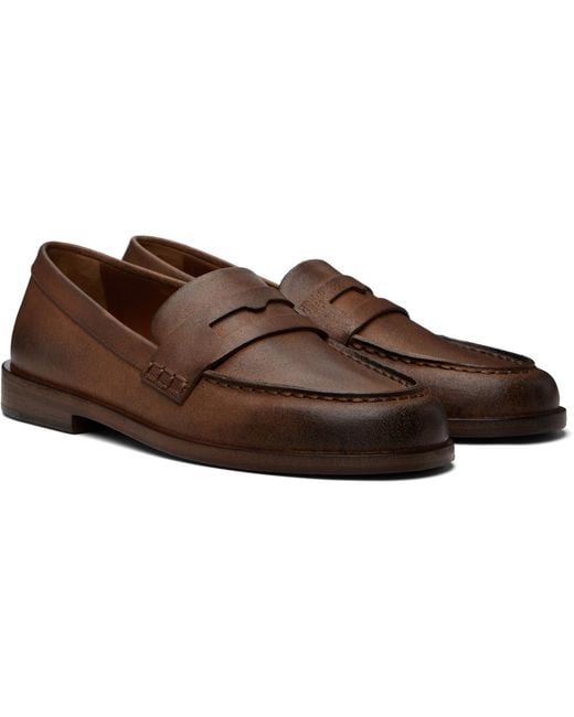 Marsèll Brown Mocasso Loafers for men