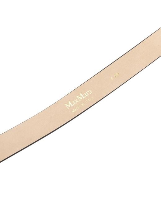 Max Mara White Logo Belt