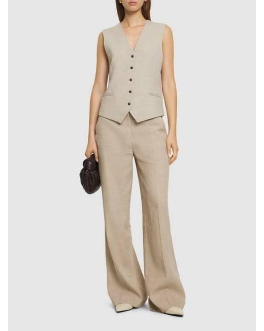 Anine Bing Natural V-Neck Vest