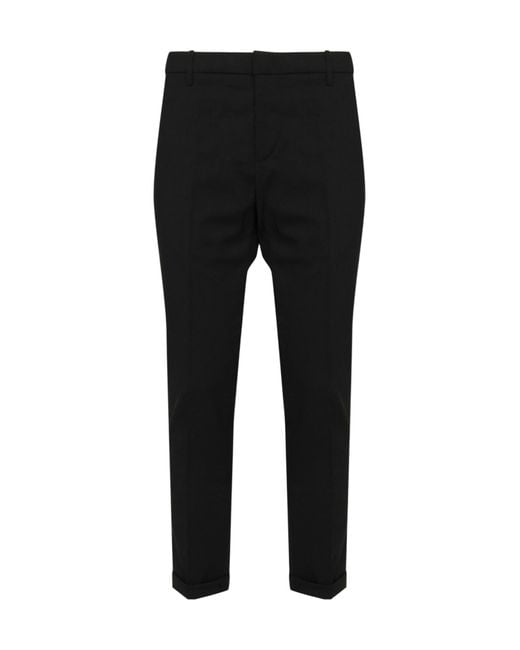 Dondup Black Gaubert Regular Fit Pants for men