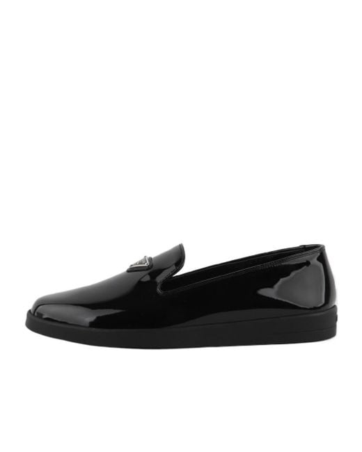 Prada Black Logo Loafers for men