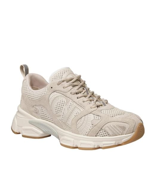 Dior Natural Christian Chrono Lace-Up Sneakers
