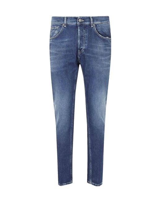 Dondup Blue Belt-Loop Jeans for men