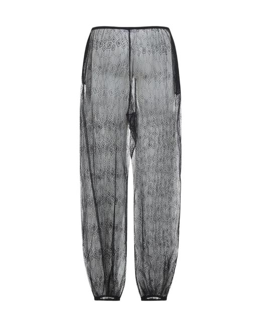 Frankie Shop Gray Orissa Lace Ballon Pants