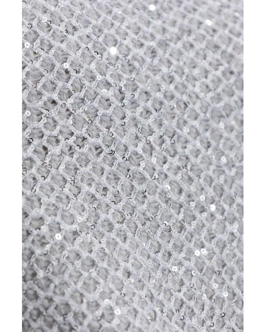 Stella McCartney Gray Sequin-Embellished Crewneck Jumper