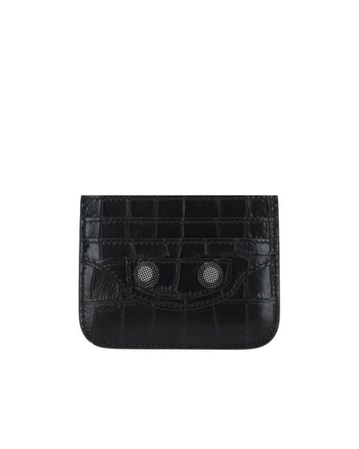 Balenciaga Black Le Cagole Embossed Cardholder