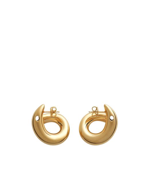 Bottega Veneta Metallic Sardine Earrings