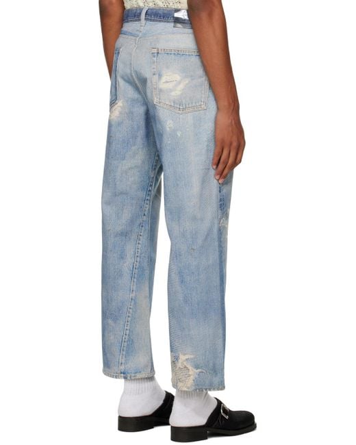 Our Legacy Blue Third Cut Distressed Jeans for men