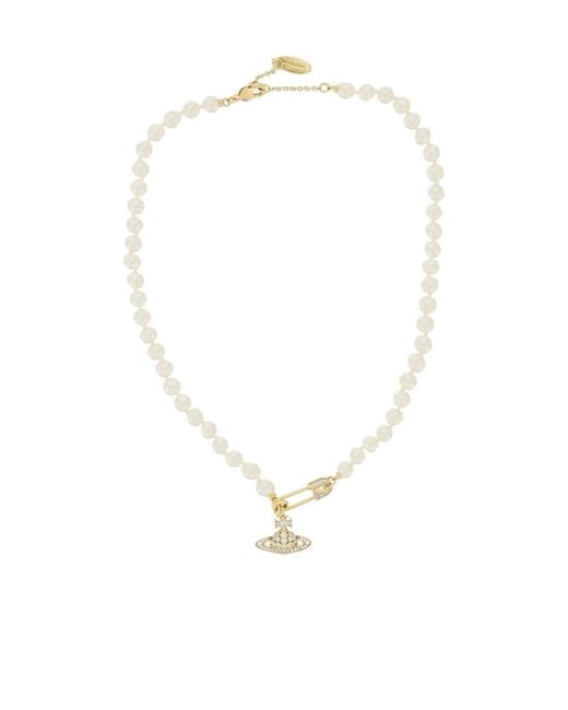 Vivienne Westwood White Lucrece Necklace
