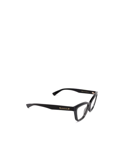 Gucci White Eyewear Cat-Eye Glasses And Frames