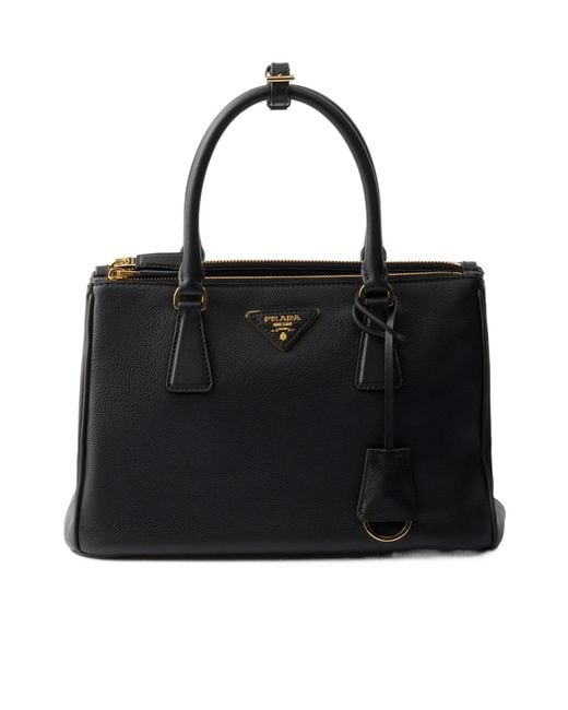 Prada Black Galleria Medium Leather Bag