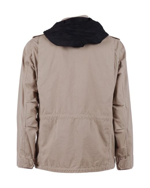 Aspesi Brown Workwear Pocket Casual Jacket for men