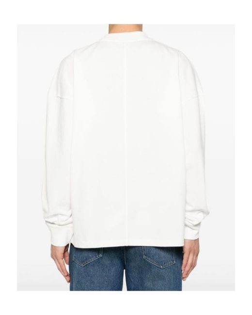The Row White Dolino Long-Sleeve Sweater for men