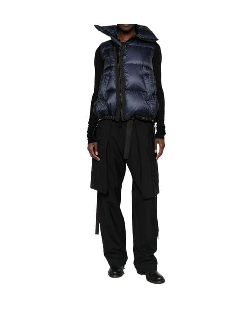 Sacai Black Quilted Zip-Up Gilet