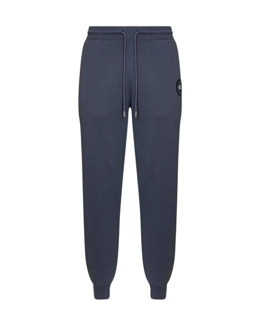 Canada Goose Blue Logo Patch Joggers for men