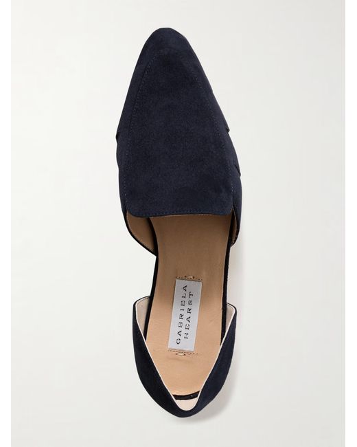 Gabriela Hearst Blue Rory Openwork Flat Shoes