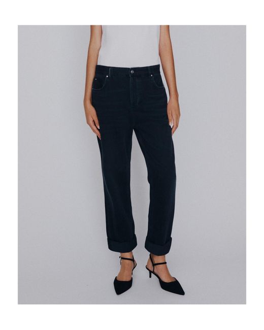 Marella Black Denim Tomboy Jeans