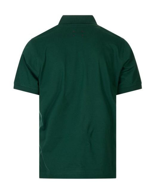 Kiton Green Short-Sleeve Polo Shirt for men