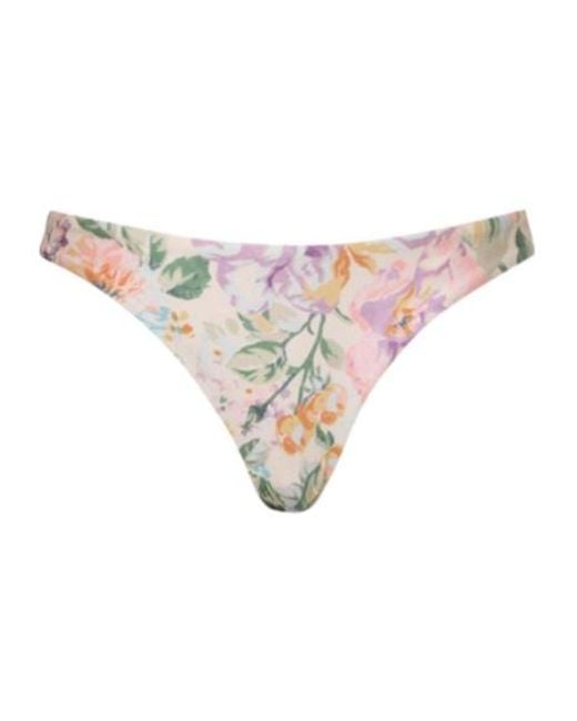 Zimmermann White Halliday Skinny Bikini Bottoms