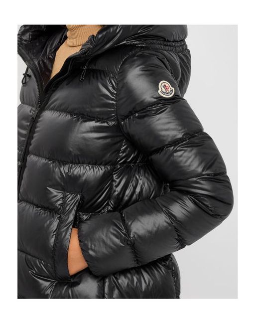 Moncler Black Suyenne Hooded Quilted Shell Parka