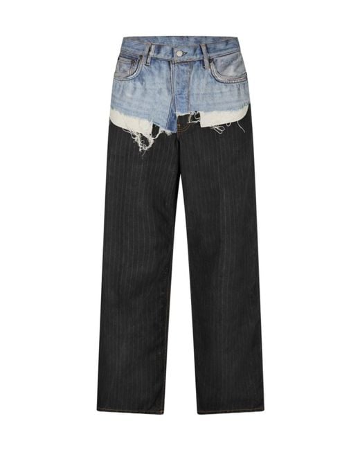 Acne Gray Wide Leg Jeans for men