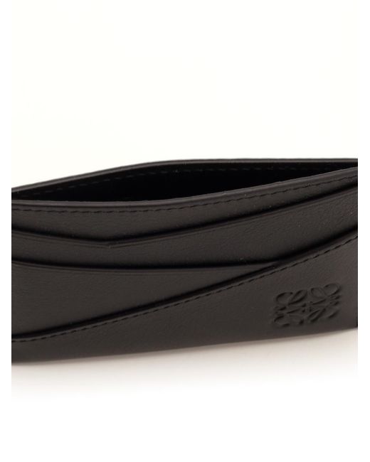 Loewe Black Bifold Embossed Wallet for men