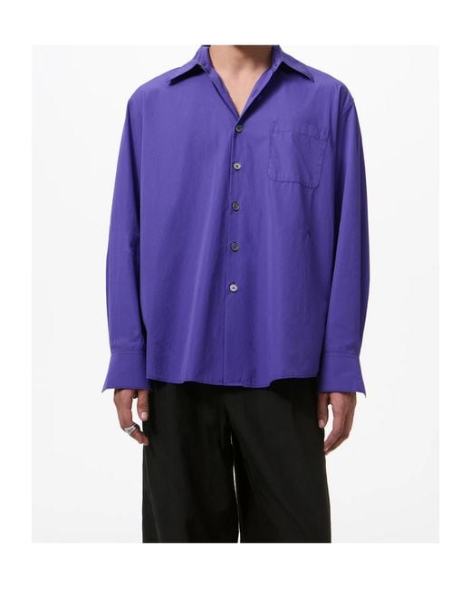 Our Legacy Purple Above Oversized Shirt for men