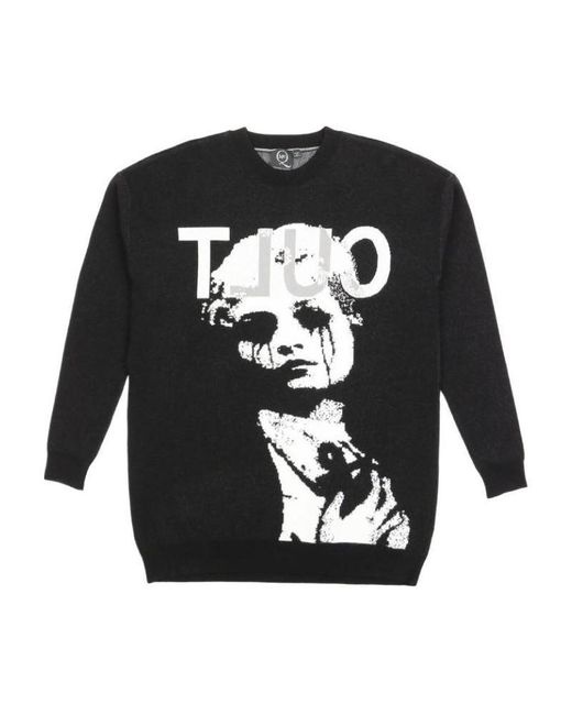 McQueen Black Jacquard Pullover