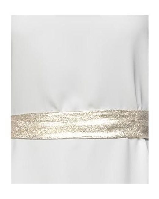 Max Mara Gray Color-Block Sleeveless Dress