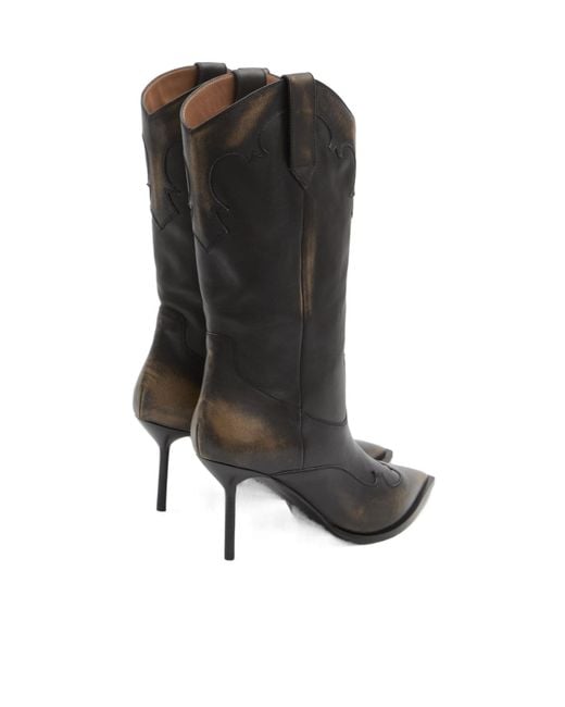 Paris Texas Black Lidia Heeled Boots