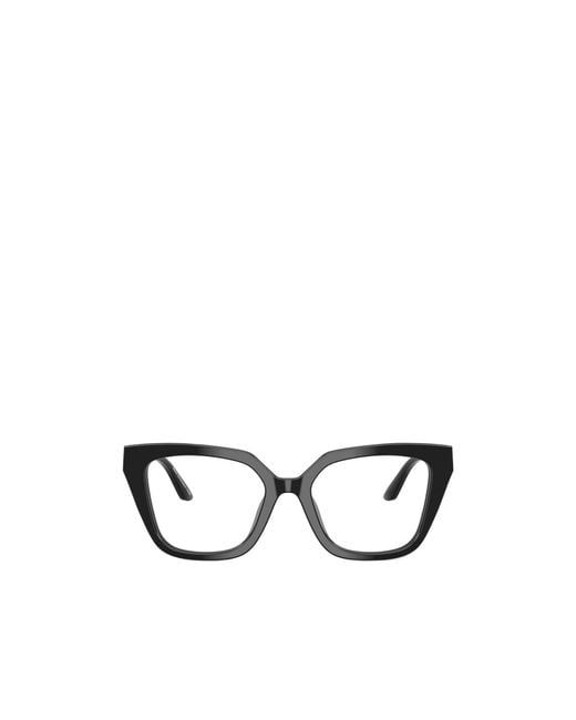Emporio Armani White Cat-Eye Frame Glasses