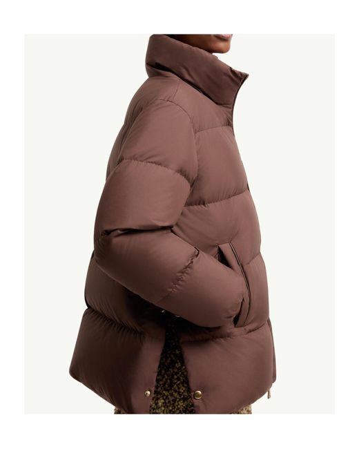 Moncler Brown Vivantesse Short Down Jacket