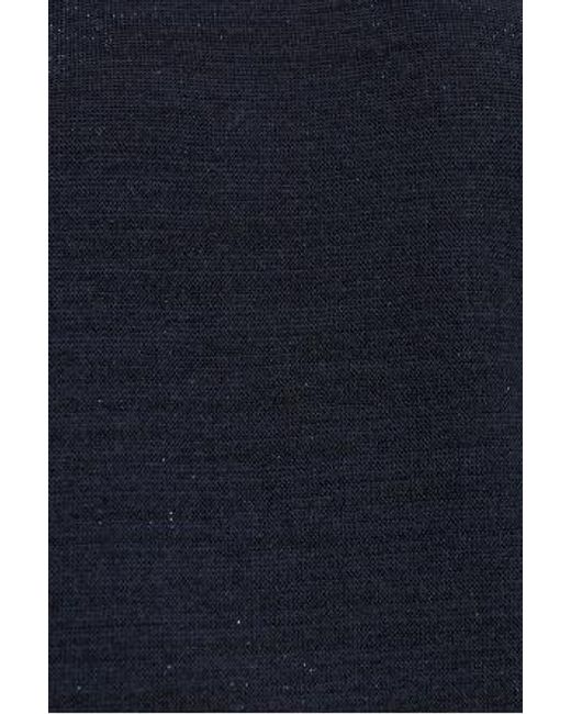 Fabiana Filippi Blue Wide-Leg Elasticated Cuff Trousers