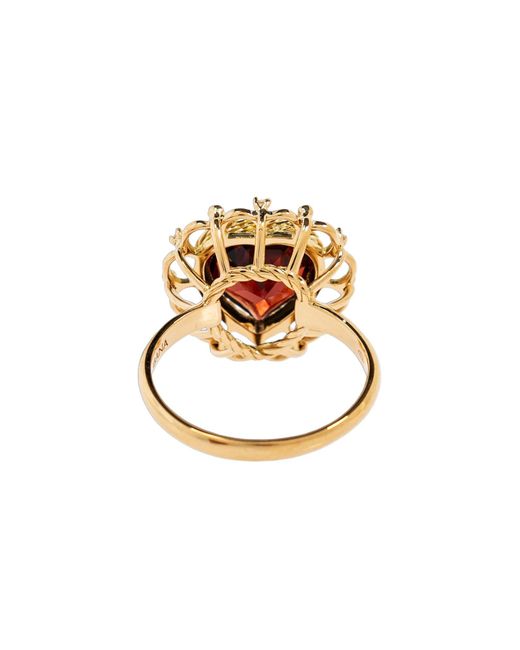 Dolce & Gabbana White Heart-Shaped Ring