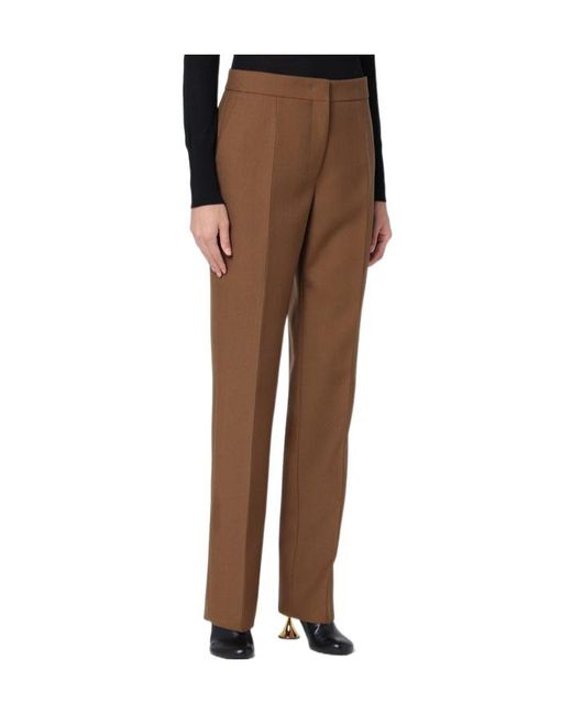 Jil Sander Brown Straight Trousers