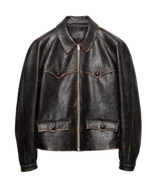 Prada Black Long-Sleeved Zip-Up Jacket for men
