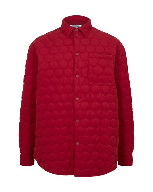 Off-White c/o Virgil Abloh Red Overshirt Sn99 for men